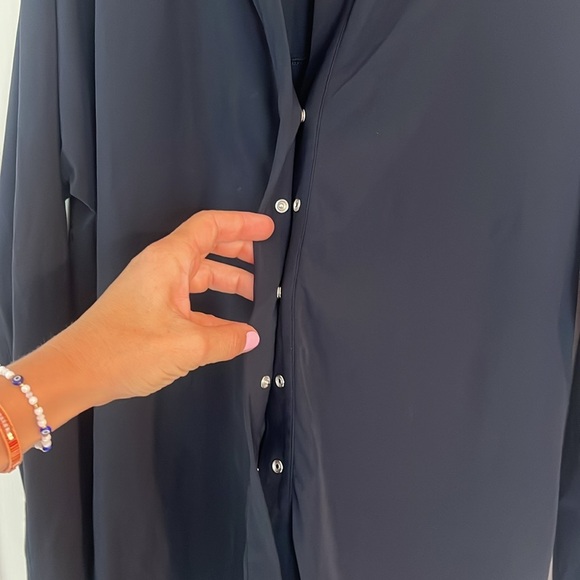 Aday something borrowed shirt navy SIZE XL Excellent Condition - Picture 8 of 10